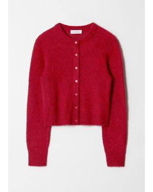 & Other Stories Alpaca-Blend Knit Cardigan - Red