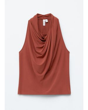 & Other Stories Draped Top - Red