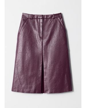 & Other Stories A-Line Midi Skirt - Purple