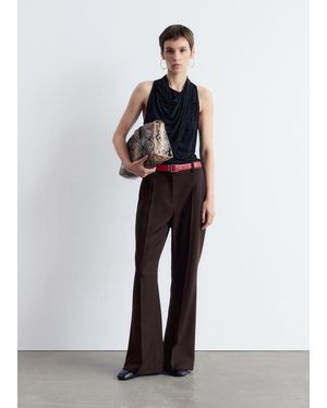 & Other Stories Draped Top - Black