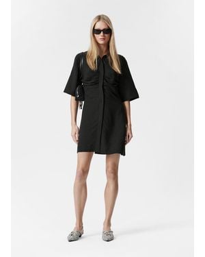 & Other Stories Shirt Mini Dress - Black