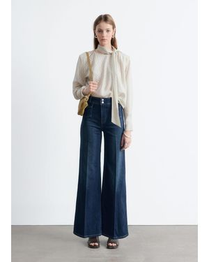 & Other Stories Press-Crease Flared Jeans - Blue