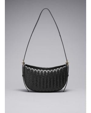 & Other Stories Geflochtene Schultertasche - Grau