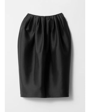 & Other Stories Balloon Midi Skirt - Black