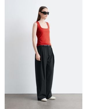 & Other Stories Square-Neck Tank Top - White