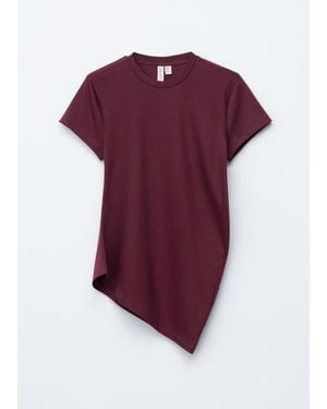& Other Stories Asymmetric T-Shirt - Purple