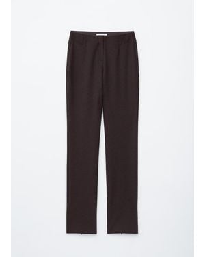 & Other Stories Tailored Slim-Leg Trousers - Yellow