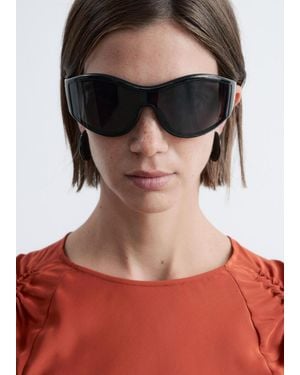 & Other Stories Bold Oval Frame Sunglasses - Brown