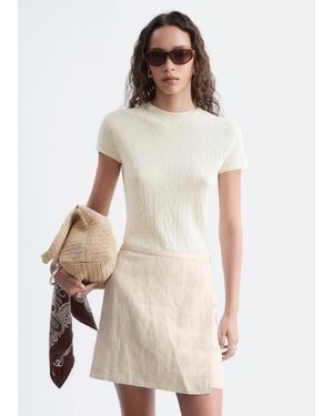 & Other Stories Mock-Neck Top - White