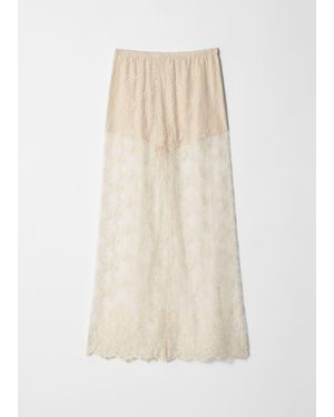 & Other Stories Lace Trousers - White