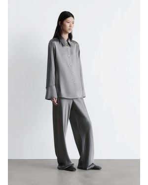 & Other Stories Satin Shirt - Grey