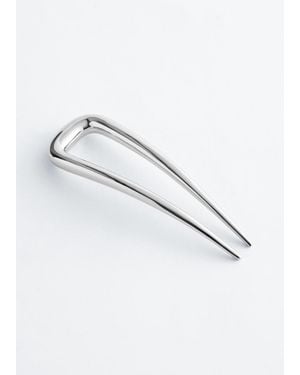 & Other Stories Sculptural Hair Pin - Metallic