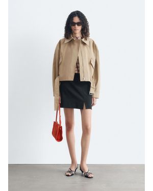 & Other Stories Belted Cotton Twill Jacket - Natural