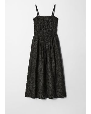 & Other Stories Smock Maxi Dress - Black