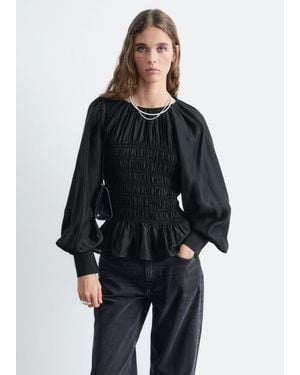 & Other Stories Smock Blouse - Blue