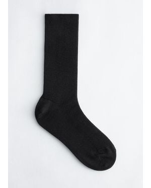 & Other Stories Wool-Blend Socks - Black