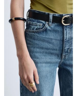 & Other Stories Contrast Metal Resin Bangle - Blue