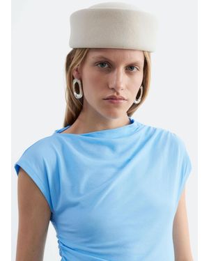 & Other Stories Wide Brim Felt Hat - Blue