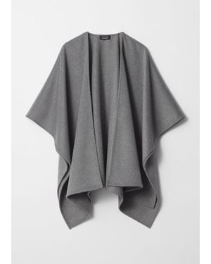 & Other Stories Wool Cape - Grey