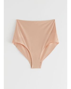 & Other Stories High Waisted Seamless Briefs - White
