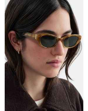 & Other Stories Oval Frame Sunglasses - Black