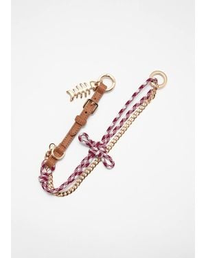 & Other Stories Two-Strand Bag Charm - White