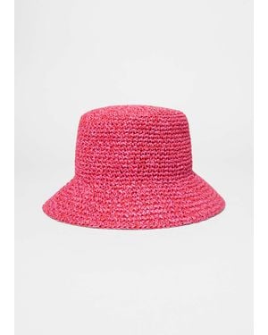 & Other Stories Straw Bucket Hat - Pink