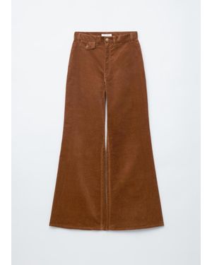 & Other Stories Flared Corduroy Trousers - Blue