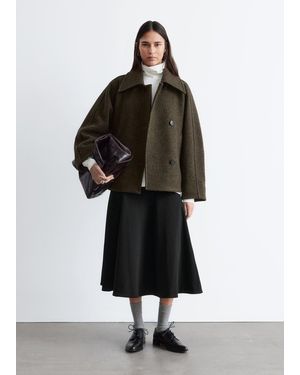 & Other Stories Oversized Wool Jacket - Green