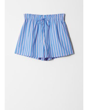 & Other Stories Drawstring Shorts - Blue