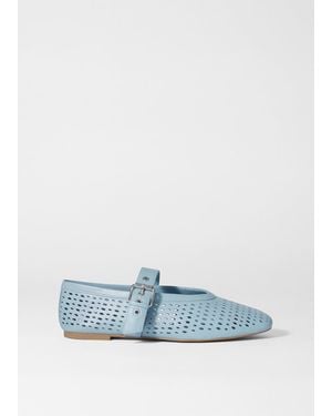 & Other Stories Mary-Jane Ballet Flats - Blue