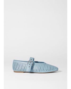 & Other Stories Mary-Jane Ballet Flats - Blue