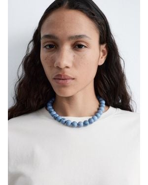& Other Stories Short Bead Necklace - White