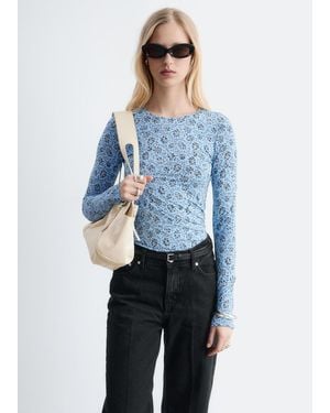 & Other Stories Long-Sleeve Jersey Top - Blue