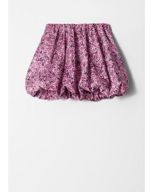 & Other Stories Bubble Mini Skirt - Pink