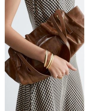 & Other Stories Tubular Bangle Set - Metallic