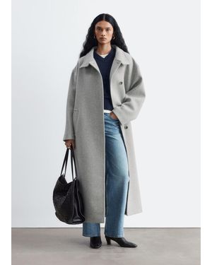 & Other Stories Oversized Wool Coat - Grey