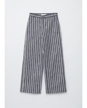 & Other Stories Striped Trousers - Grey