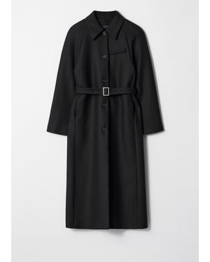 & Other Stories Belted Wool Coat - Black