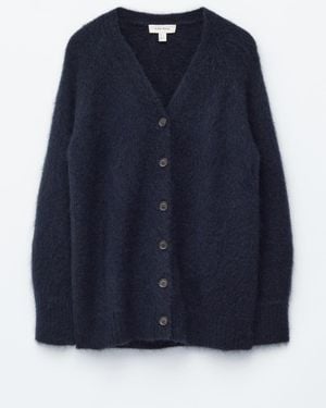 & Other Stories Long Mohair-Blend Cardigan - Blue