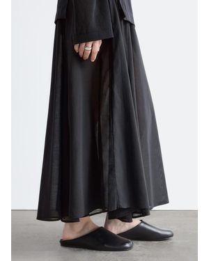 & Other Stories Leather Slip‑On Mules - White