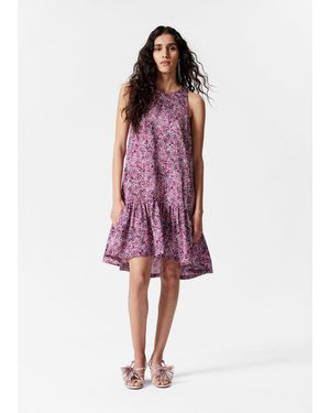 & Other Stories Frill Mini Dress - Purple