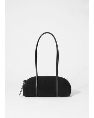 & Other Stories Leather Bowling Bag - Black