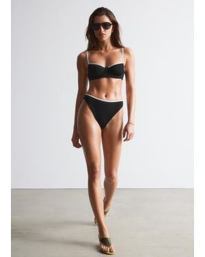 & Other Stories High-Waist Bikini Briefs - White