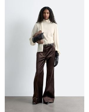 & Other Stories Pantalon Évasé En Velours - Blanc