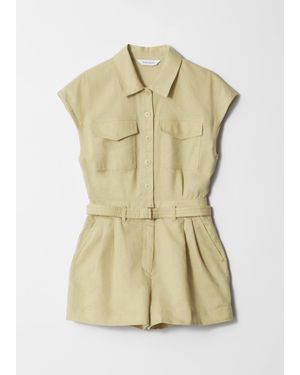 & Other Stories Utility Jumpsuit - Metallic