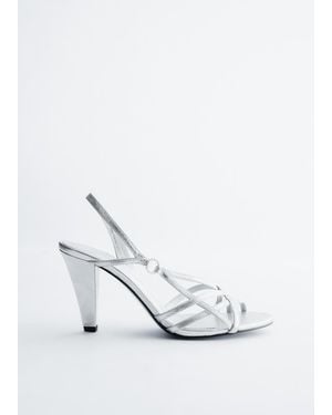 & Other Stories Leather Ring Sandals - White