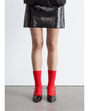 & Other Stories Patent Leather Slingback Court Shoes - Black