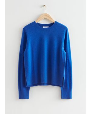 & Other Stories Cashmere Jumper - Blue
