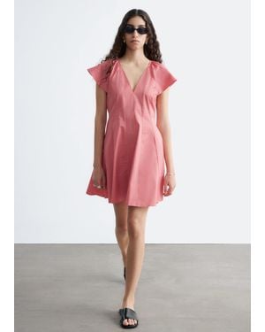 & Other Stories Flared Mini Dress - Pink